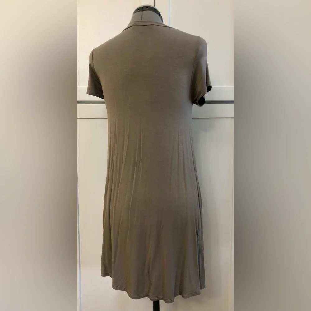 Lulu’s Wonderland Green Militar Lace-Up Swing Dress - Picture 5 of 6
